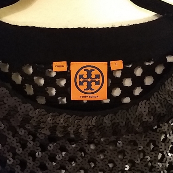 Tory Burch sequin mesh top - Picture 6 of 8